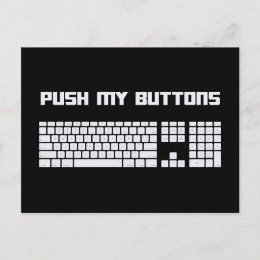 Het toetsenbord van de Computer van Mijn Buttonnen Briefkaart (Voorkant)