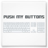 Het toetsenbord van de Computer van Mijn Buttonnen Foto Afdruk (Voorkant)