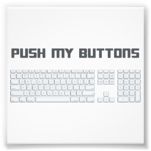 Het toetsenbord van de Computer van Mijn Buttonnen Foto Afdruk