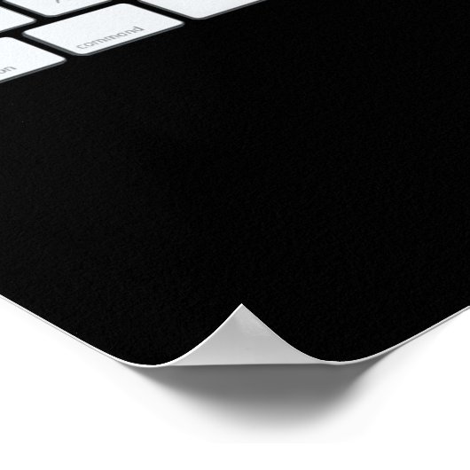 Het toetsenbord van de Computer van Mijn Buttonnen Poster (Hoek)