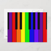 Het Toetsenbord van de regenboog Briefkaart (Voorkant / Achterkant)