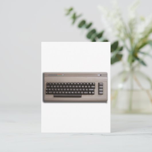 Het Toetsenbord van de Retro Computer? Briefkaart (Staand voorkant)