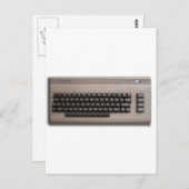 Het  Toetsenbord van de Retro Computer? Briefkaart (Voorkant / Achterkant)