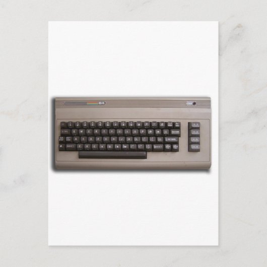 Het  Toetsenbord van de Retro Computer? Briefkaart (Voorkant)