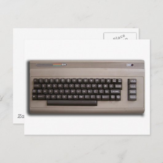 Het Toetsenbord van de Retro Computer? Briefkaart (Voorkant / Achterkant)