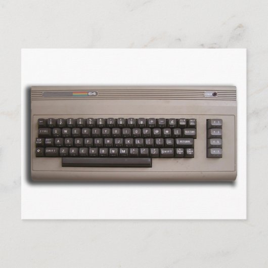 Het Toetsenbord van de Retro Computer? Briefkaart (Voorkant)
