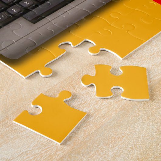 Het Toetsenbord van de Retro Computer? Legpuzzel (Zijkant)