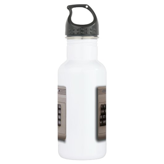 Het  Toetsenbord van de Retro Computer? Waterfles (Achterkant)