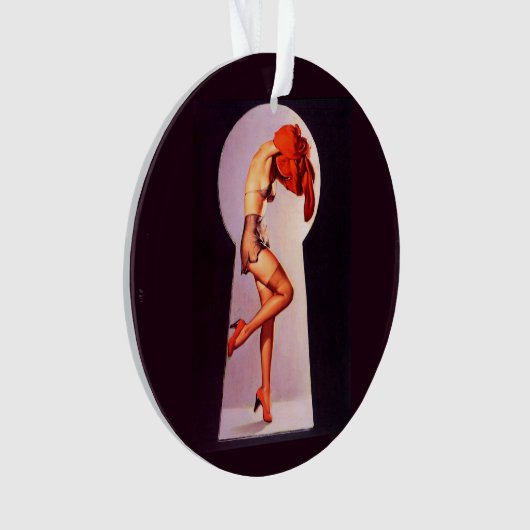 Het toetsenbord van het pop-up meisje ornament (voorkant)