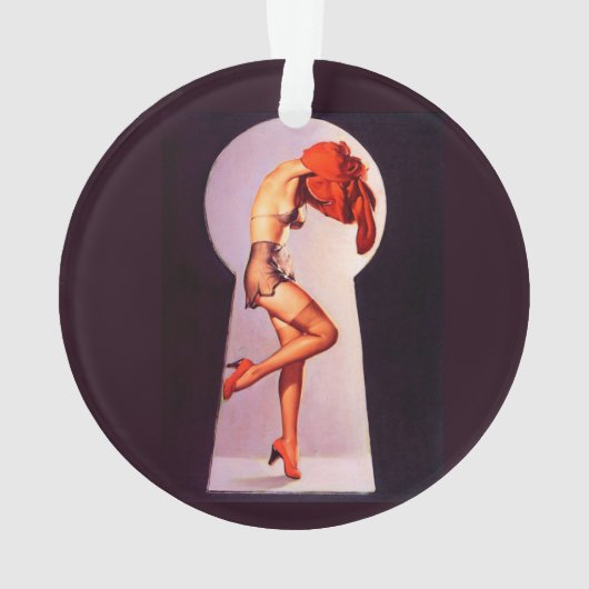 Het toetsenbord van het pop-up meisje ornament (achterkant)