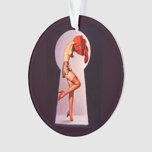 Het toetsenbord van het pop-up meisje ornament (voorkant)