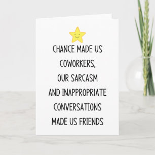 Het toeval maakte ons collega's kaart