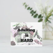 Het toevoegen is HARD met briefkaart voor wasmand (Staand voorkant)