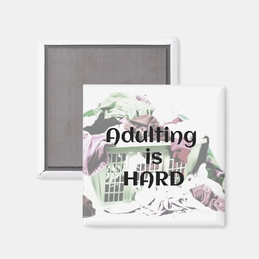 Het toevoegen is HARD met een wasmand magnet (Voorkant / Achterkant)