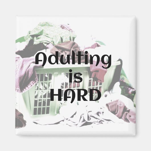 Het toevoegen is HARD met een wasmand magnet (Voorkant)