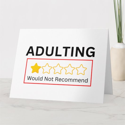 Het toevoegen van 1 ster zou geen grappige dag aan kaart (Voorkant)