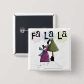 Het toevoegen van de Star Holiday Tshirts en gesch Vierkante Button 5,1 Cm (Voorkant /achterkant)