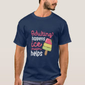 Het toevoegen van Ice Cream helpt de grappige zome T-shirt (Voorkant)