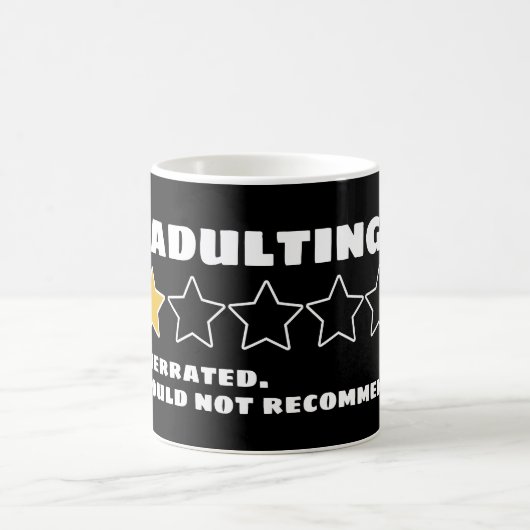 Het toevoegen van overschatten zou niet één Ster a Koffiemok (Center)