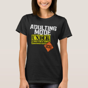Het toevoegen van Wijze onder Bouw een Funny Adult T-shirt
