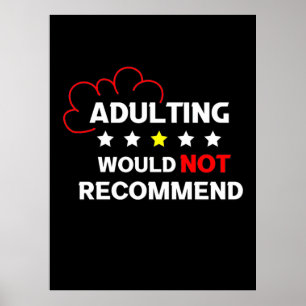 Het toevoegen zal niet adviseren poster
