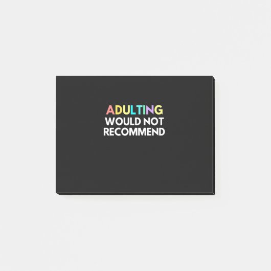 Het toevoegen zou niet adviseren post-it® notes (Voorkant)
