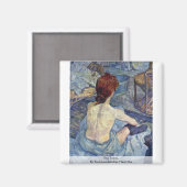 Het toilet, door Toulouse-Lautrec de Henri Magneet (Voorkant / Achterkant)