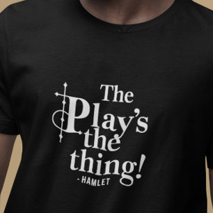 Het toneelstuk is het ding - Modern Simple Shakesp T-shirt
