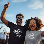 Het toneelstuk is het ding - Modern Simple Shakesp T-shirt