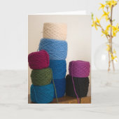 Het torenhoge Garen koekt Kaart (Gele Bloem)