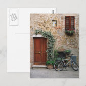 Het Toscaanse Briefkaart van de Fiets (Voorkant / Achterkant)