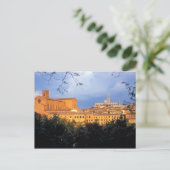 Het Toscaanse dorp Sienna, Italië. Briefkaart (Staand voorkant)