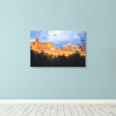 Het Toscaanse dorp Sienna, Italië. Canvas Afdruk (Insitu (Houten vloer))