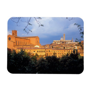 Het Toscaanse dorp Sienna, Italië. Magneet
