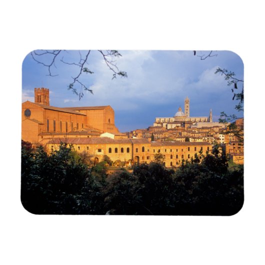 Het Toscaanse dorp Sienna, Italië. Magneet (Horizontaal)