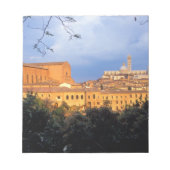 Het Toscaanse dorp Sienna, Italië. Notitieblok (Voorkant)