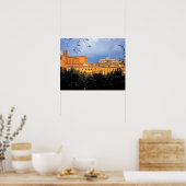 Het Toscaanse dorp Sienna, Italië. Poster (Keuken)