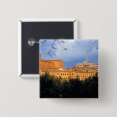 Het Toscaanse dorp Sienna, Italië. Vierkante Button 5,1 Cm (Voorkant /achterkant)