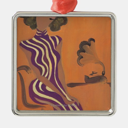 Het tot bloei komen de Jeugd No.8 Metalen Ornament (Voorkant)