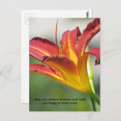 Het tot bloei komen Dromen Briefkaart (Voorkant / Achterkant)