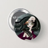Het Toveruur Ronde Button 5,7 Cm (Voorkant /achterkant)
