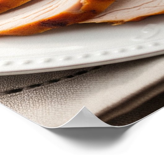 Het traditionele Thanksgiving feest Poster (Hoek)