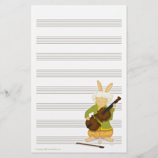 Het Tragedie Muziek Manuscript- Document Briefpapier (Voorkant)