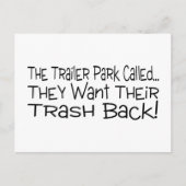 Het Trailer Park noemde ze hun afval terug Briefkaart (Voorkant)
