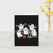 Het trainen van Ghost Gym Halloween Shirt Fitness Kaart (Gele Bloem)