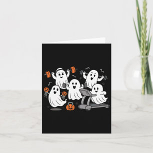 Het trainen van Ghost Gym Halloween Shirt Fitness Kaart