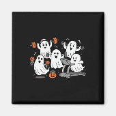 Het trainen van Ghost Gym Halloween Shirt Fitness  Magneet (Voorkant)