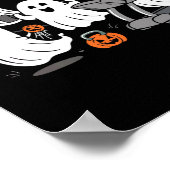Het trainen van Ghost Gym Halloween Shirt Fitness  Poster (Hoek)
