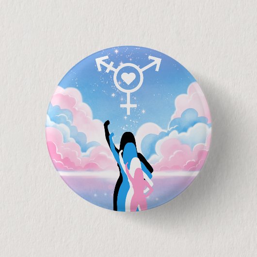 Het Trans Signaal Ronde Button 3,2 Cm (Voorkant)
