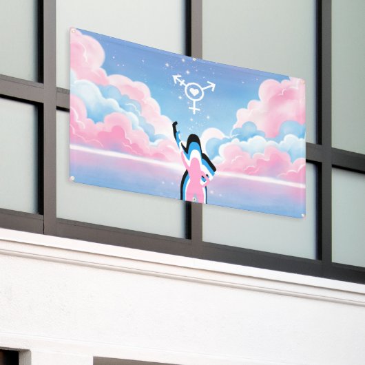 Het Trans Signaal Spandoek (Buitenkant Gebouw)